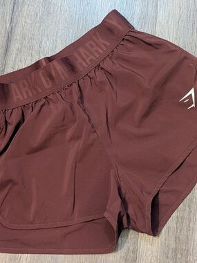 Gymshark Women's Athletic Shorts in Burgundy Size Small